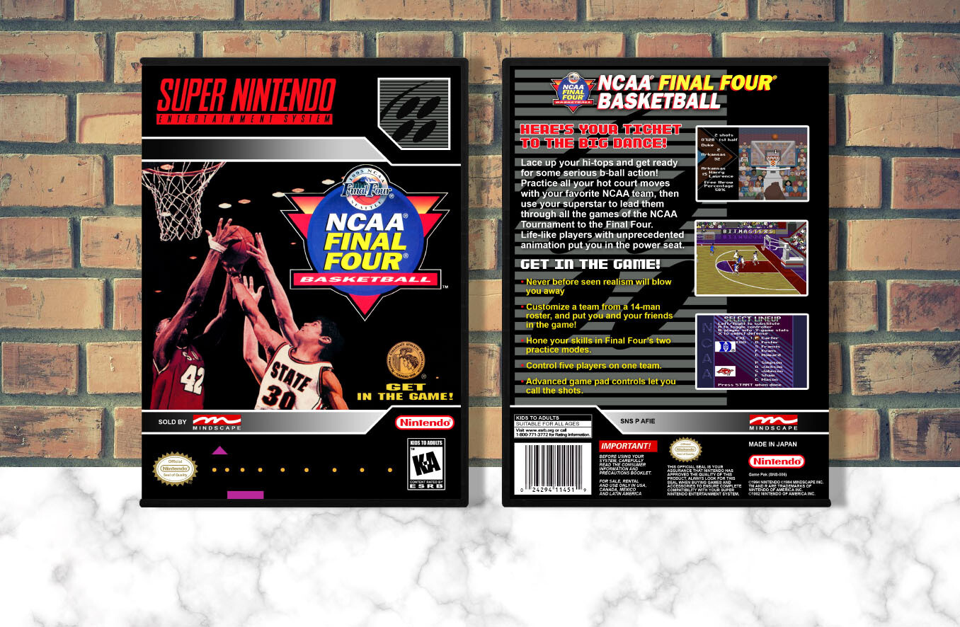 NCAA Final Four Basketball, Case Color: DARK GREY (OEM DS CASE COLOR)