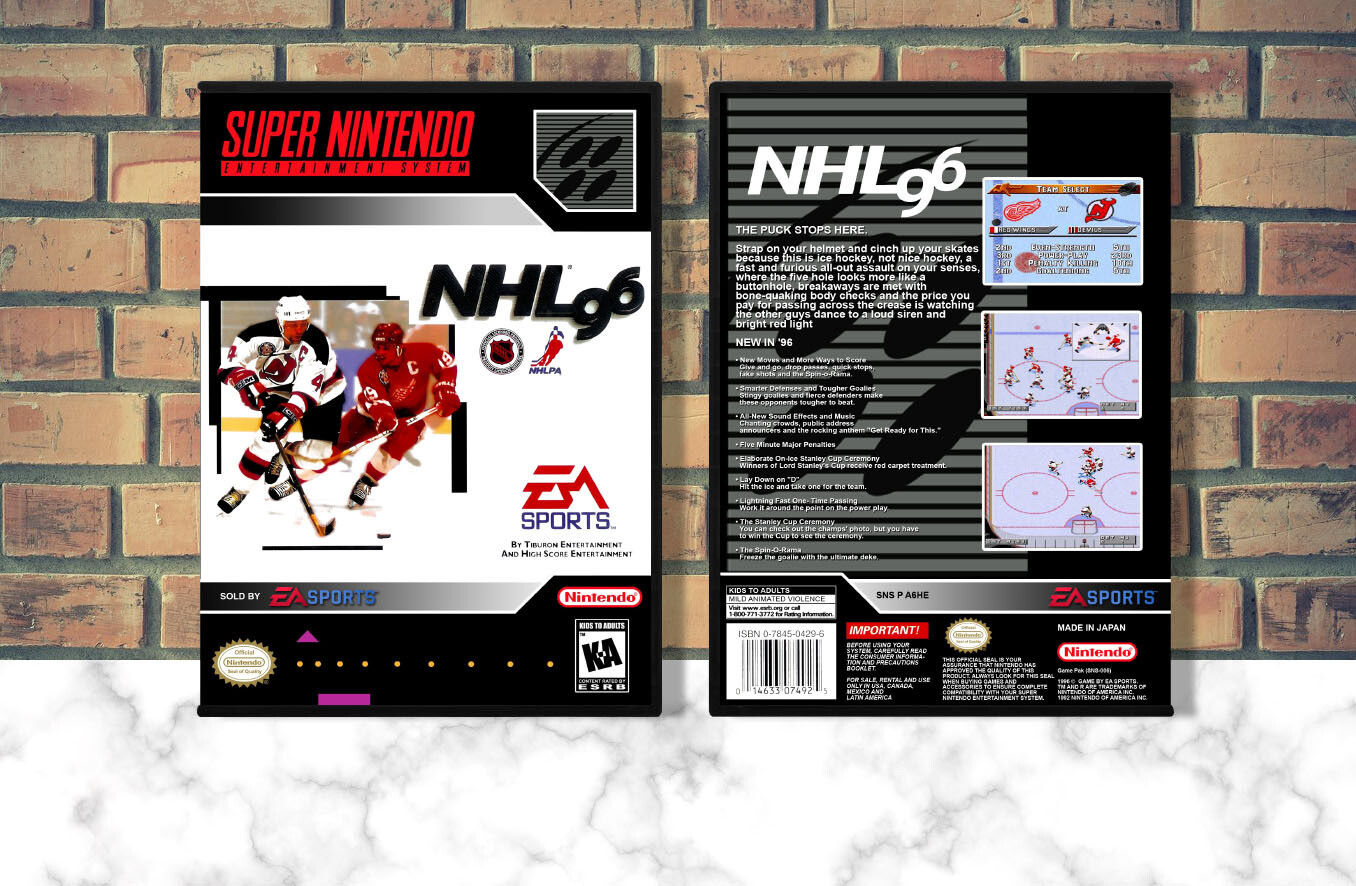 NHL '96, Case Color: DARK GREY (OEM DS CASE COLOR)