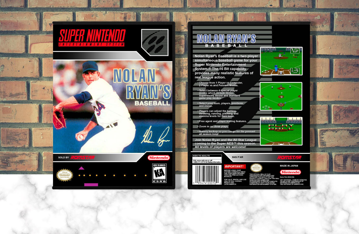 Nolan Ryan's Baseball, Case Color: DARK GREY (OEM DS CASE COLOR)