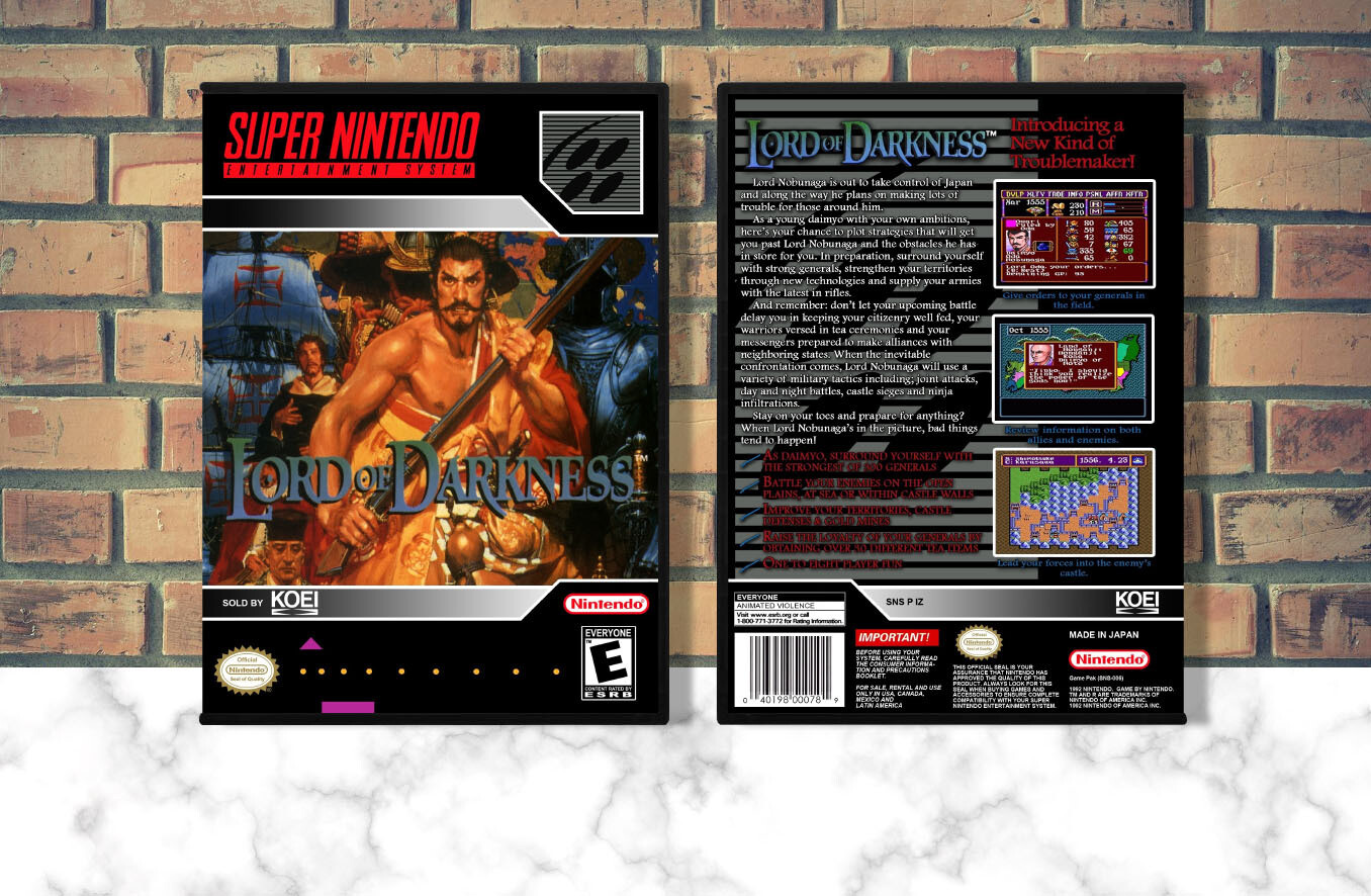 Nobunaga's Ambition: Lord of Darkness, Case Color: DARK GREY (OEM DS CASE COLOR)