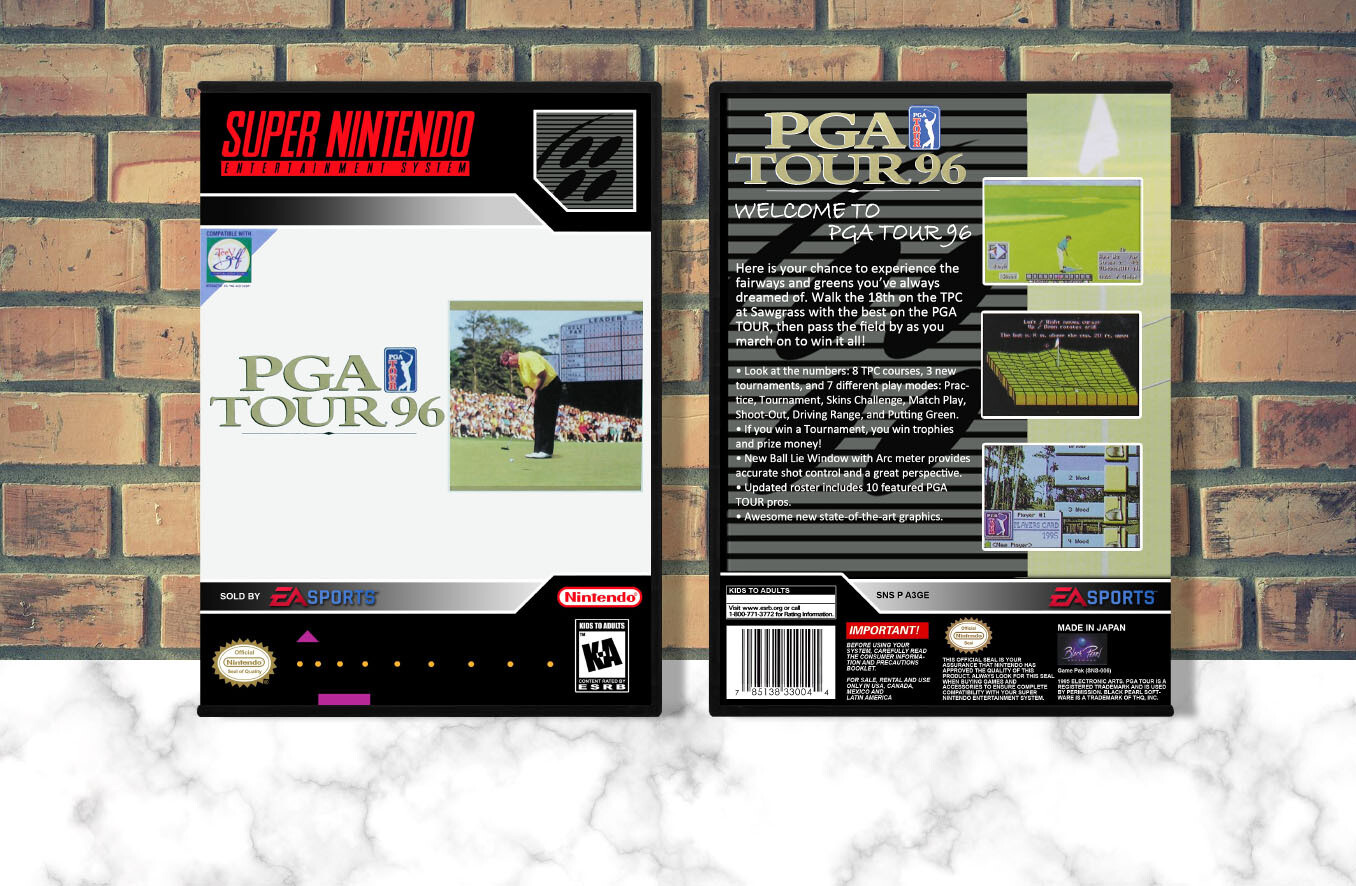 PGA Tour 96, Case Color: DARK GREY (OEM DS CASE COLOR)