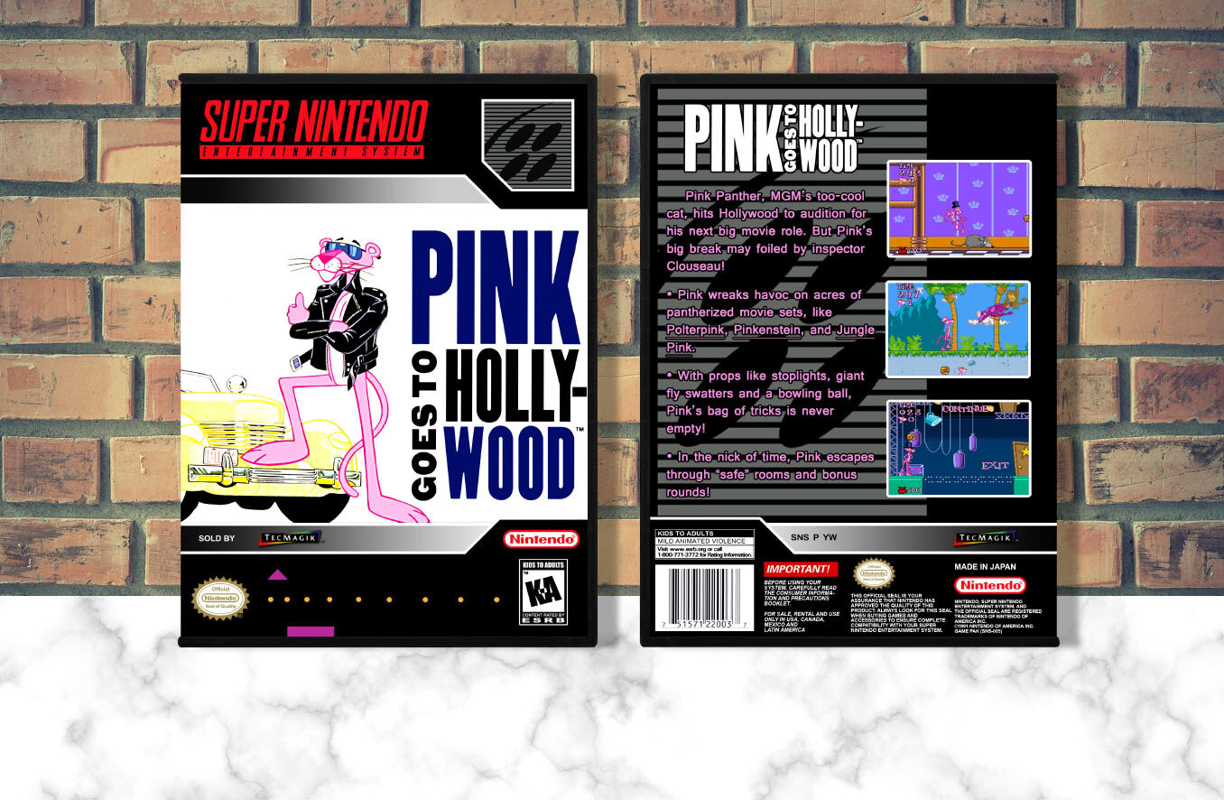 Pink Panther in Pink Goes to Hollywood, Case Color: DARK GREY (OEM DS CASE COLOR)