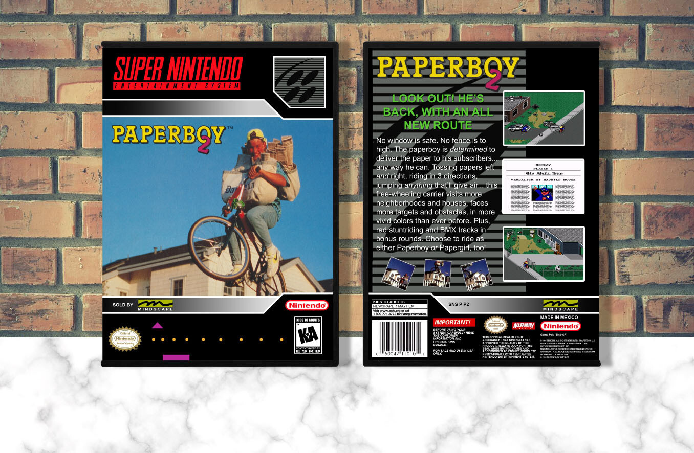 Paperboy 2, Case Color: DARK GREY (OEM DS CASE COLOR)