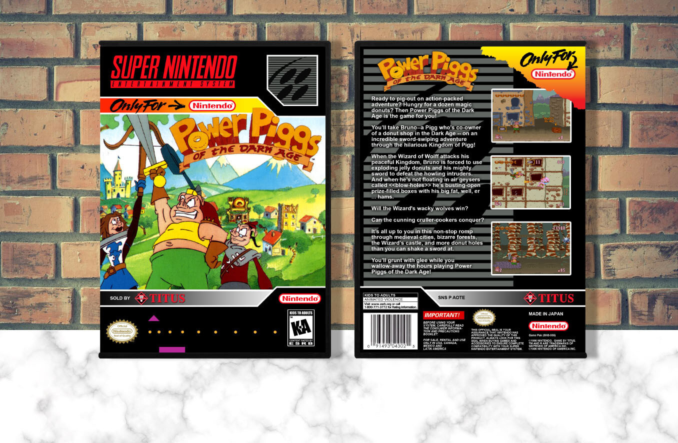 Power Piggs of the Dark Age, Case Color: DARK GREY (OEM DS CASE COLOR)