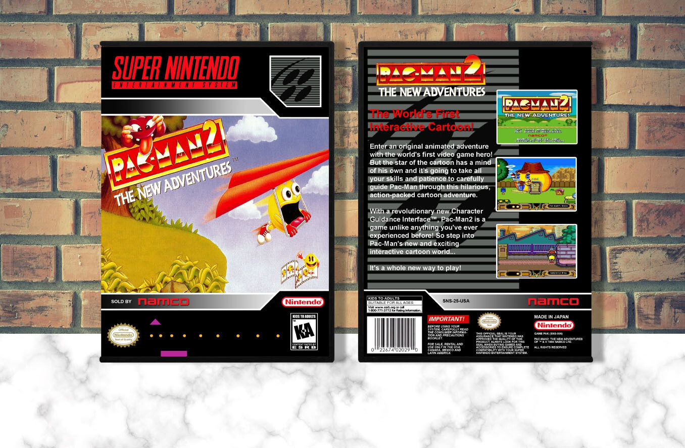 Pac-Man 2: The New Adventures, Case Color: DARK GREY (OEM DS CASE COLOR)