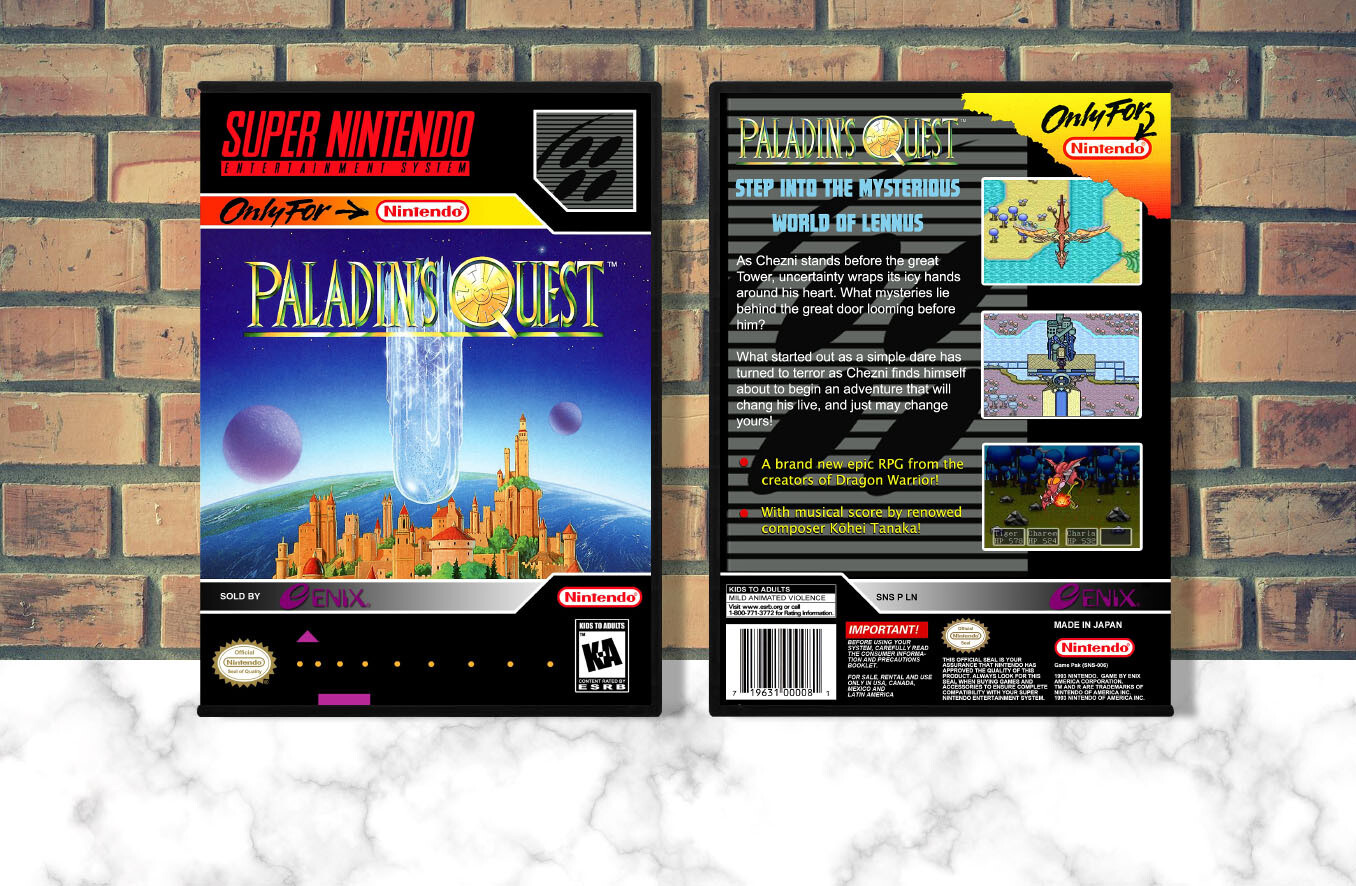 Paladin's Quest, Case Color: DARK GREY (OEM DS CASE COLOR)