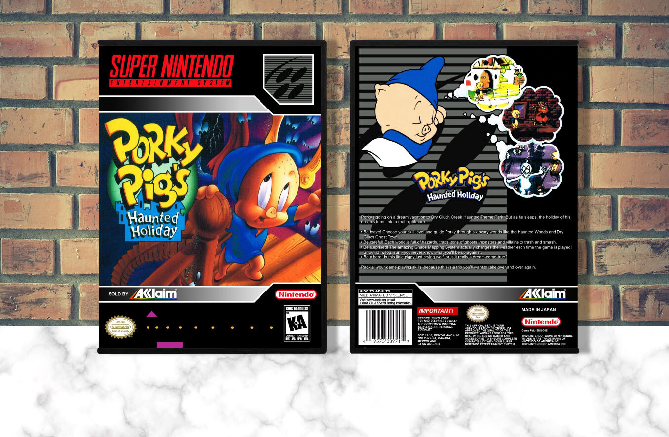 Porky Pig's Haunted Holiday, Case Color: DARK GREY (OEM DS CASE COLOR)