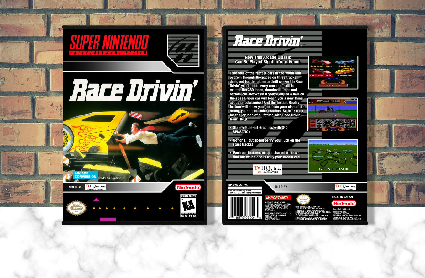 Race Drivin', Case Color: DARK GREY (OEM DS CASE COLOR)