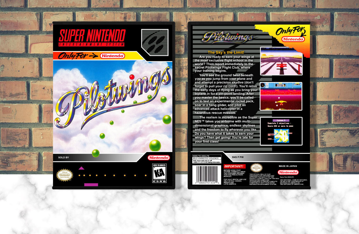 Pilotwings, Case Color: DARK GREY (OEM DS CASE COLOR)