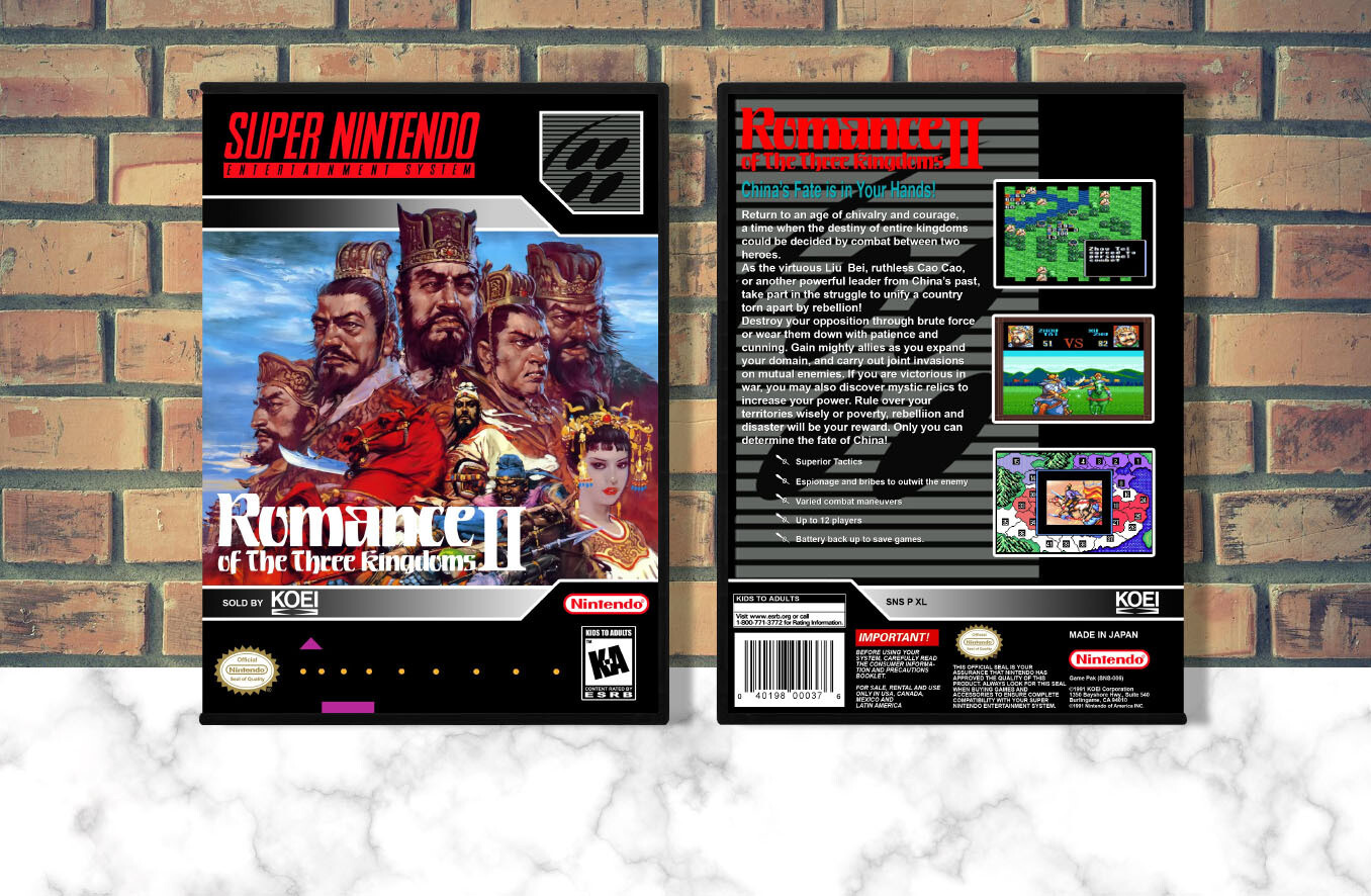 Romance of the Three Kingdoms II, Case Color: DARK GREY (OEM DS CASE COLOR)