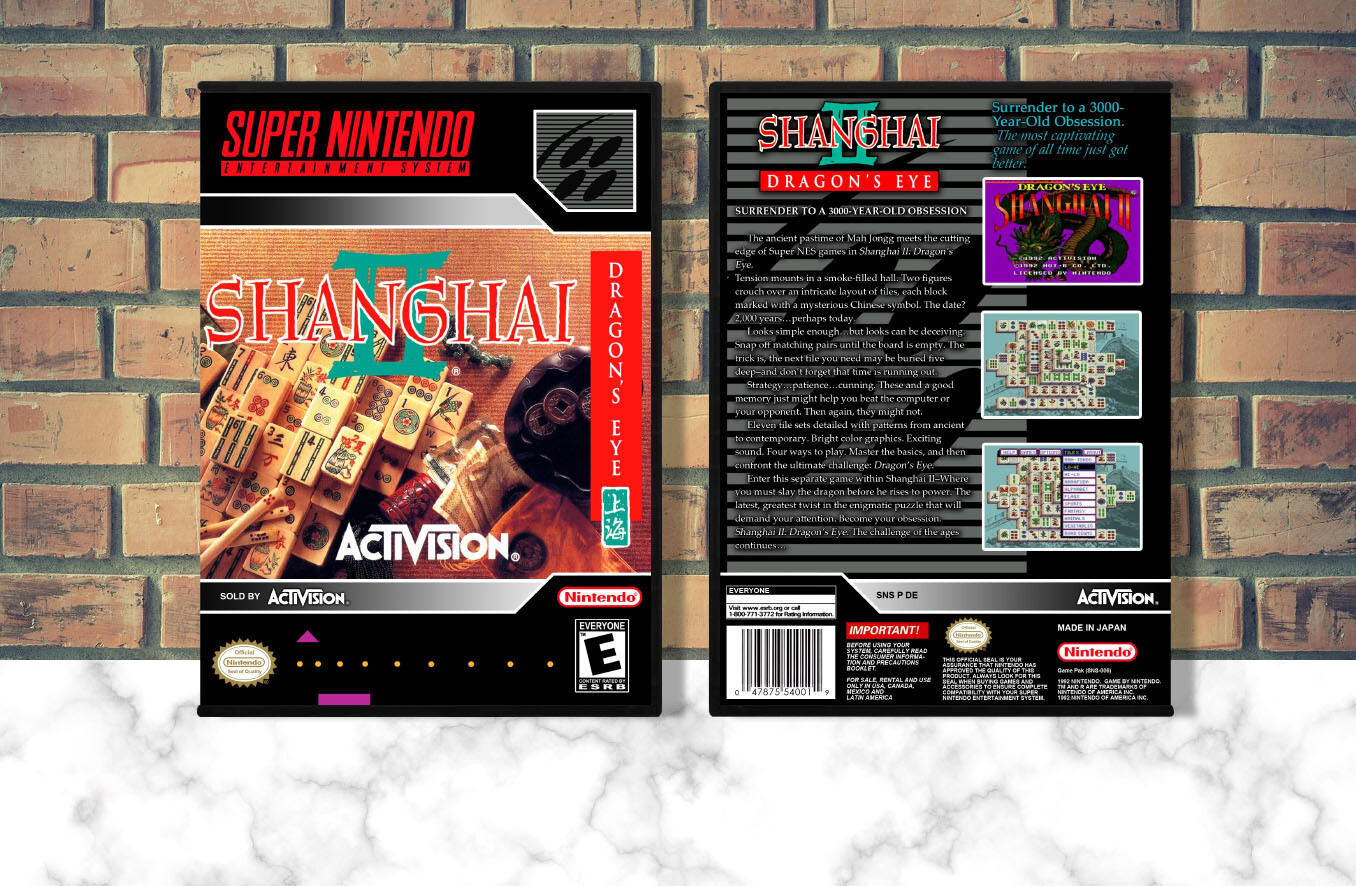 Shanghai II: Dragon's Eye, Case Color: DARK GREY (OEM DS CASE COLOR)