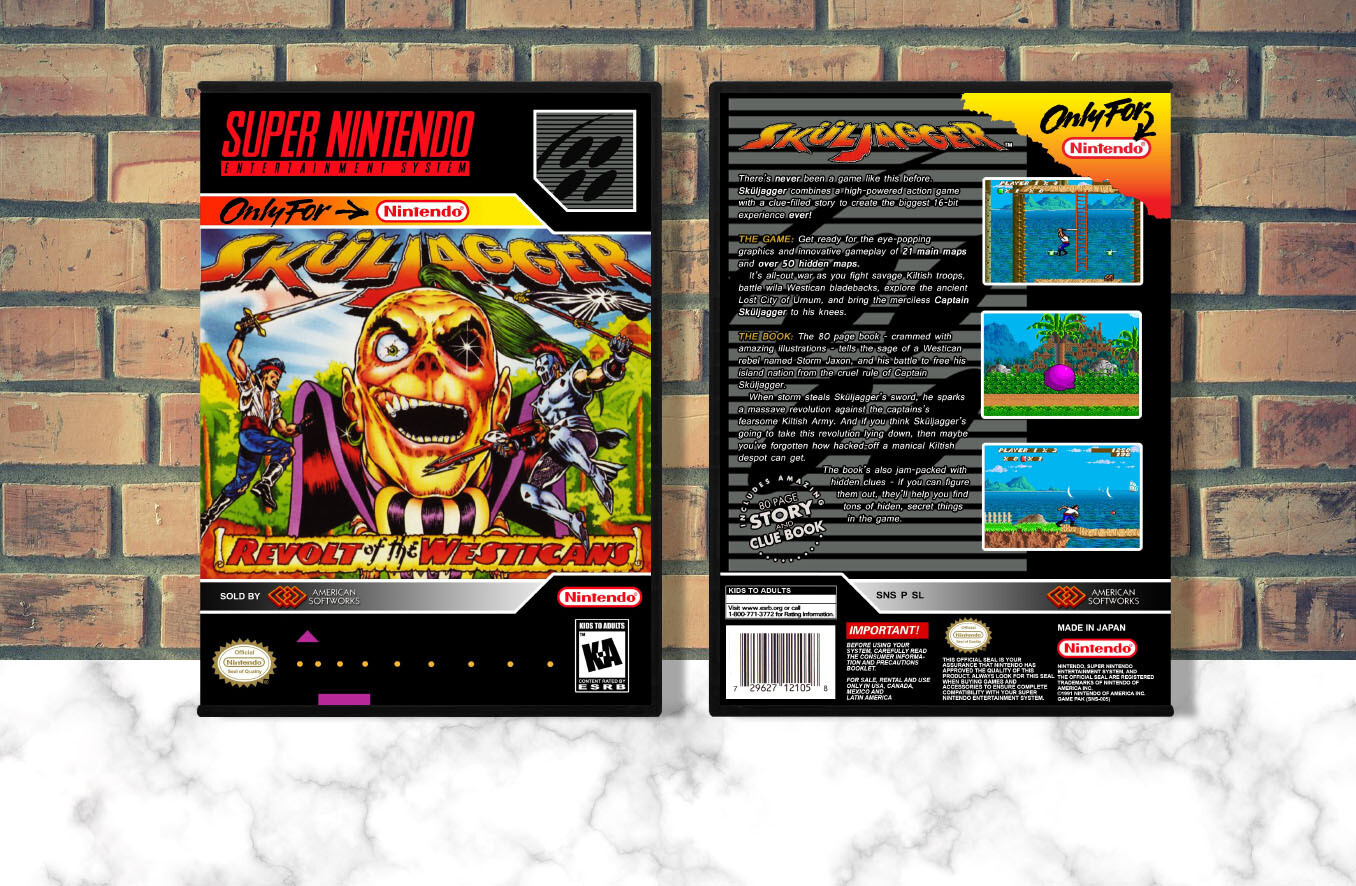 SkulJagger: Revolt of the Westicans, Case Color: DARK GREY (OEM DS CASE COLOR)