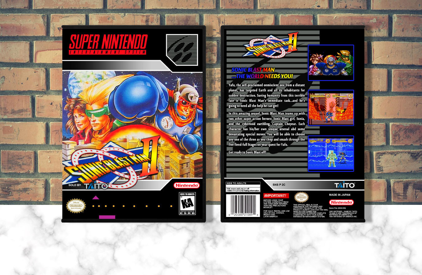 Sonic Blast Man II, Case Color: DARK GREY (OEM DS CASE COLOR)