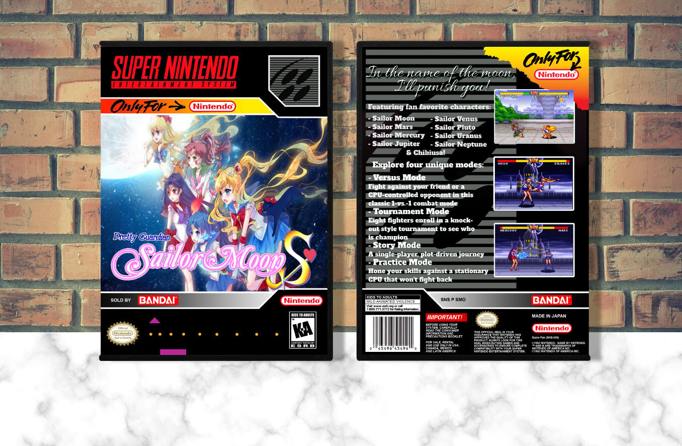 Sailor Moon S, Case Color: DARK GREY (OEM DS CASE COLOR)