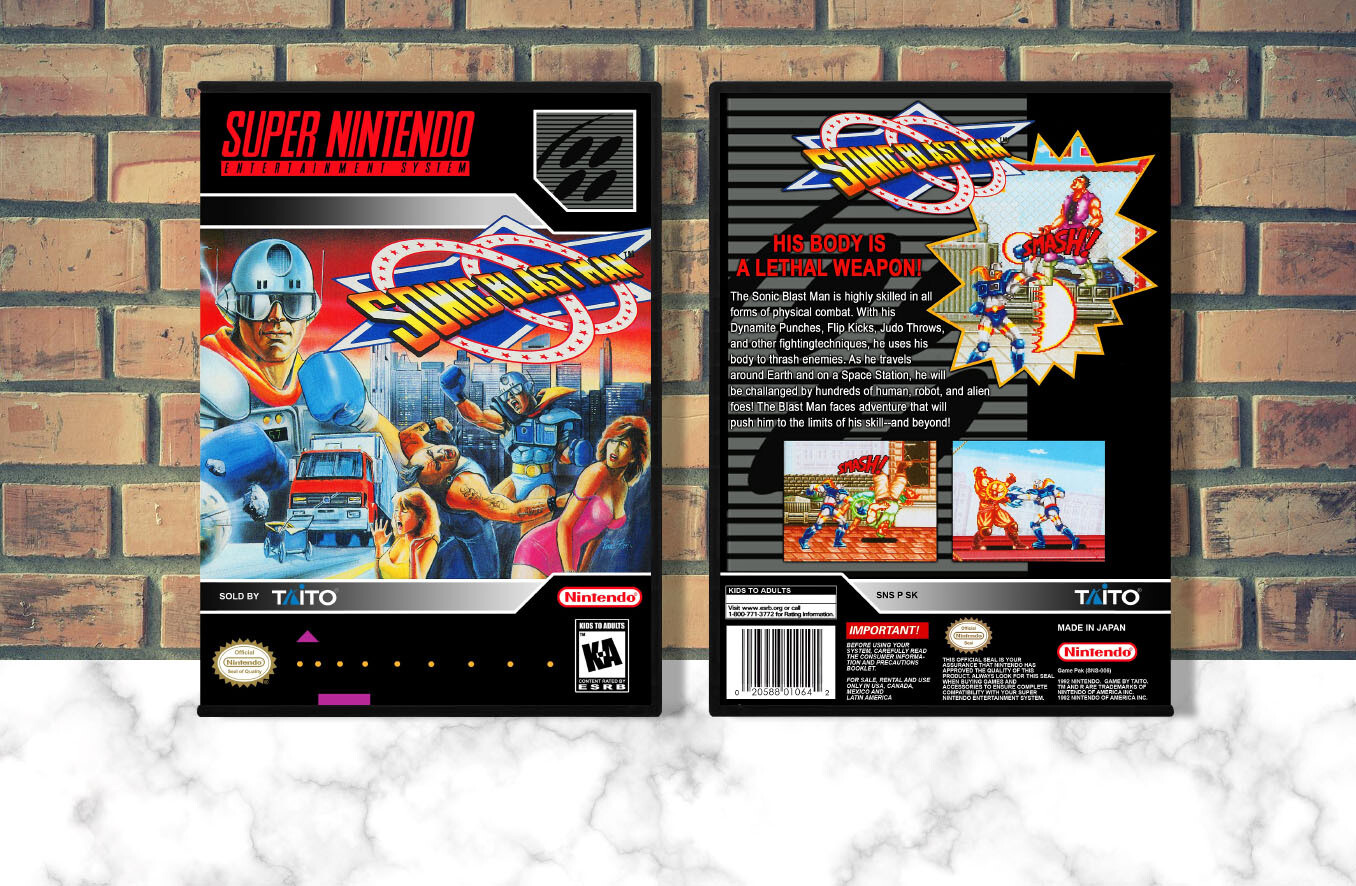 Sonic Blast Man, Case Color: DARK GREY (OEM DS CASE COLOR)