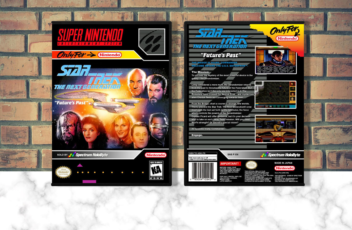 Star Trek: The Next Generation: Future's Past, Case Color: DARK GREY (OEM DS CASE COLOR)