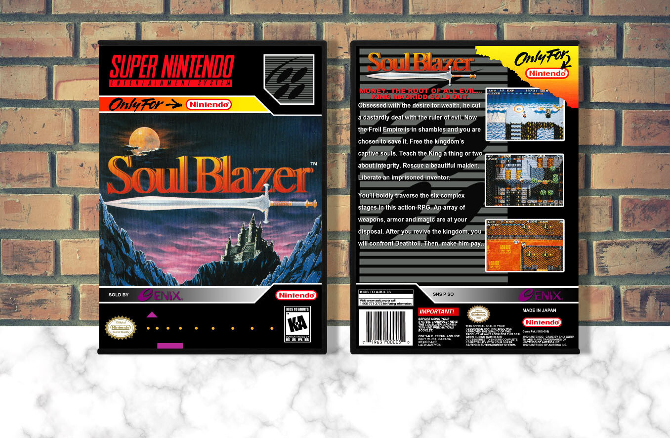 Soul Blazer, Case Color: DARK GREY (OEM DS CASE COLOR)
