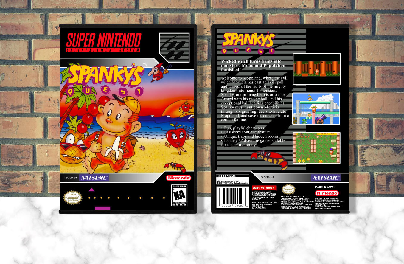 Spanky's Quest, Case Color: DARK GREY (OEM DS CASE COLOR)