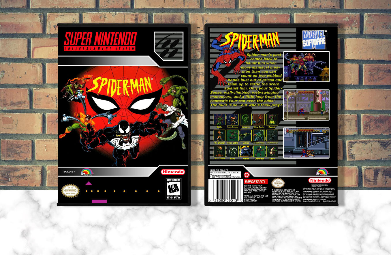 Spider-Man: The Animated Series, Case Color: DARK GREY (OEM DS CASE COLOR)