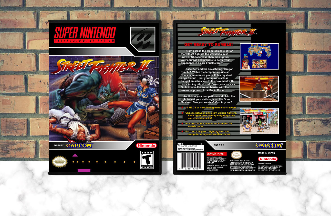 Street Fighter II: The World Warrior, Case Color: DARK GREY (OEM DS CASE COLOR)