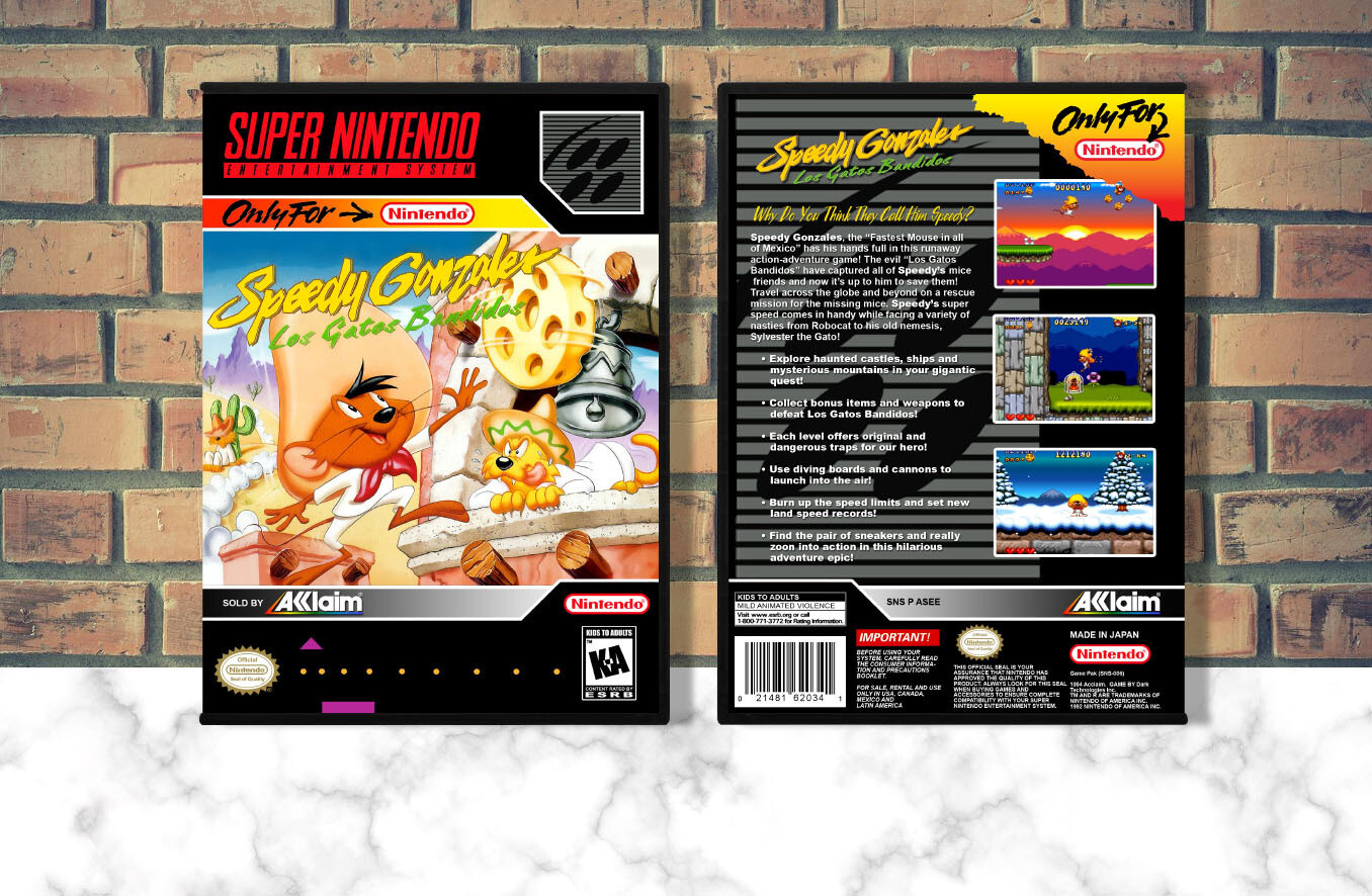 Speedy Gonzales: Los Gatos Bandidos, Case Color: DARK GREY (OEM DS CASE COLOR)