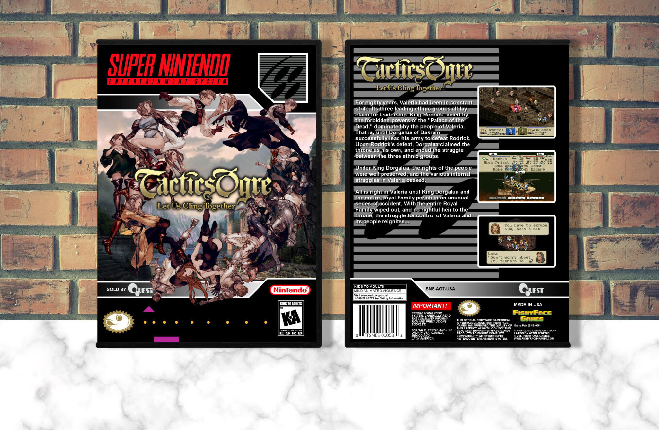 Tactics Ogre Let Us Cling Together, Case Color: DARK GREY (OEM DS CASE COLOR)