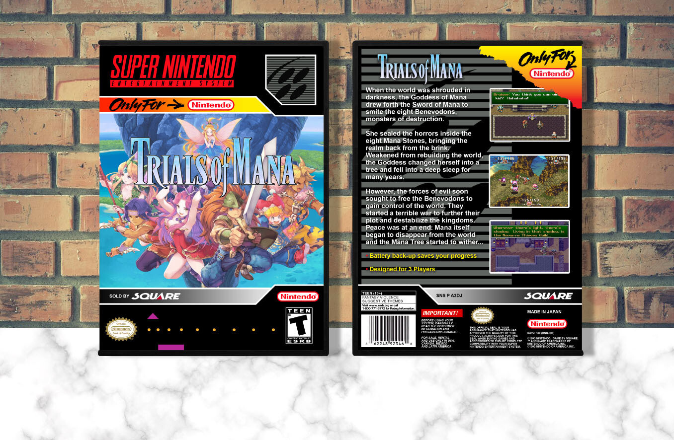 Trials of Mana, Case Color: DARK GREY (OEM DS CASE COLOR)