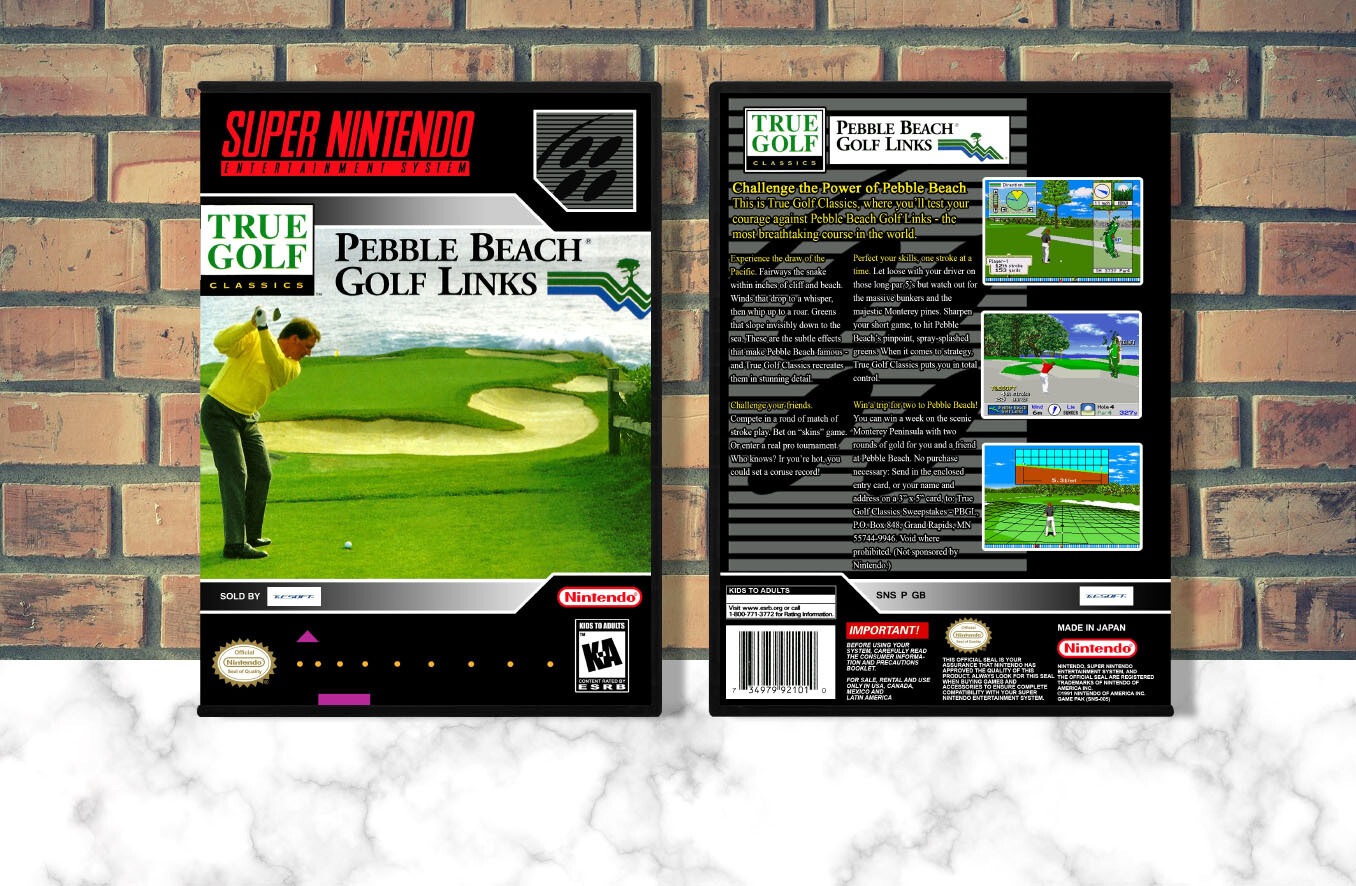 True Golf Classics: Pebble Beach Golf Links, Case Color: DARK GREY (OEM DS CASE COLOR)