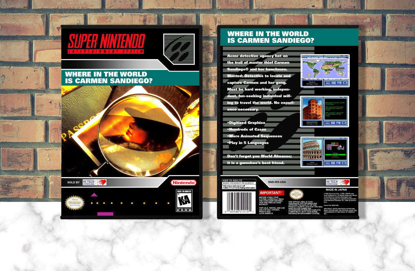 Where in the World is Carmen Sandiego?, Case Color: DARK GREY (OEM DS CASE COLOR)