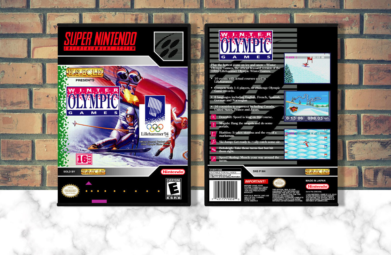 Winter Olympic Games: Lillehammer '94, Case Color: DARK GREY (OEM DS CASE COLOR)