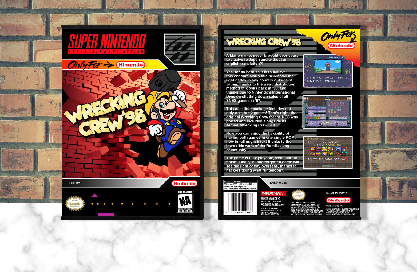 Wrecking Crew &#39;98, Case Color: DARK GREY (OEM DS CASE COLOR)