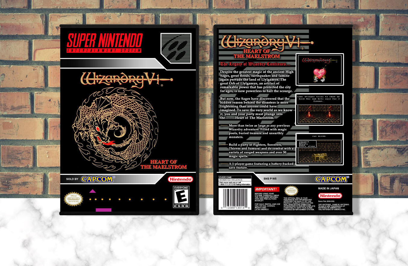 Wizardry V: Heart of the Maelstrom, Case Color: DARK GREY (OEM DS CASE COLOR)