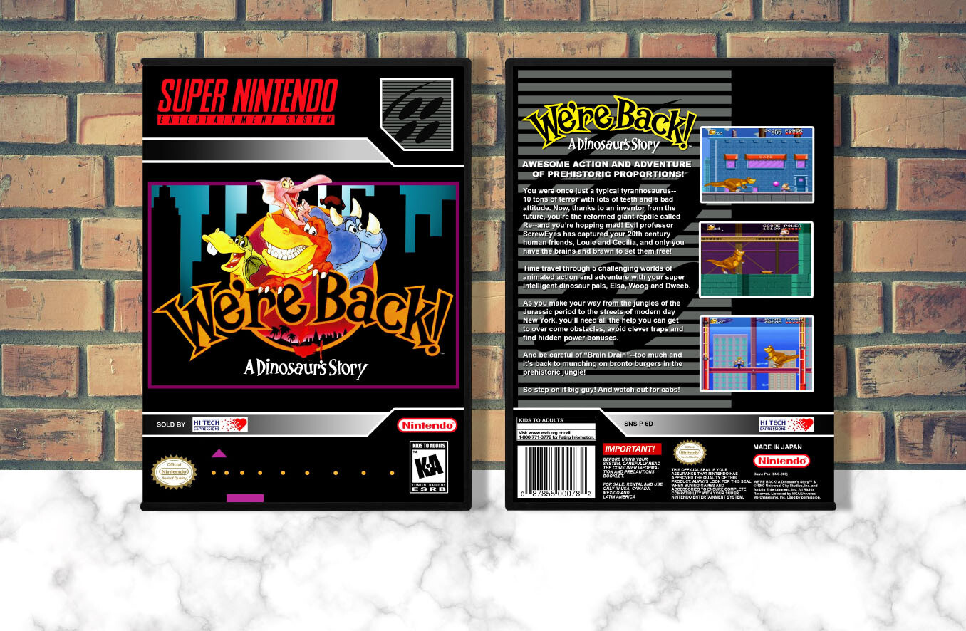 We're Back!: A Dinosaur Story, Case Color: DARK GREY (OEM DS CASE COLOR)