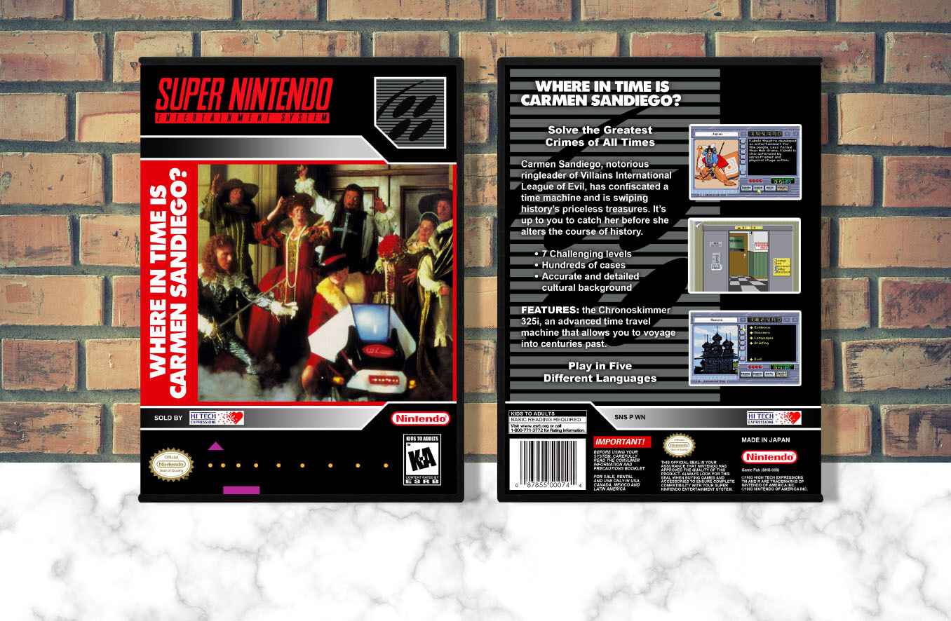 Where in Time is Carmen Sandiego?, Case Color: DARK GREY (OEM DS CASE COLOR)