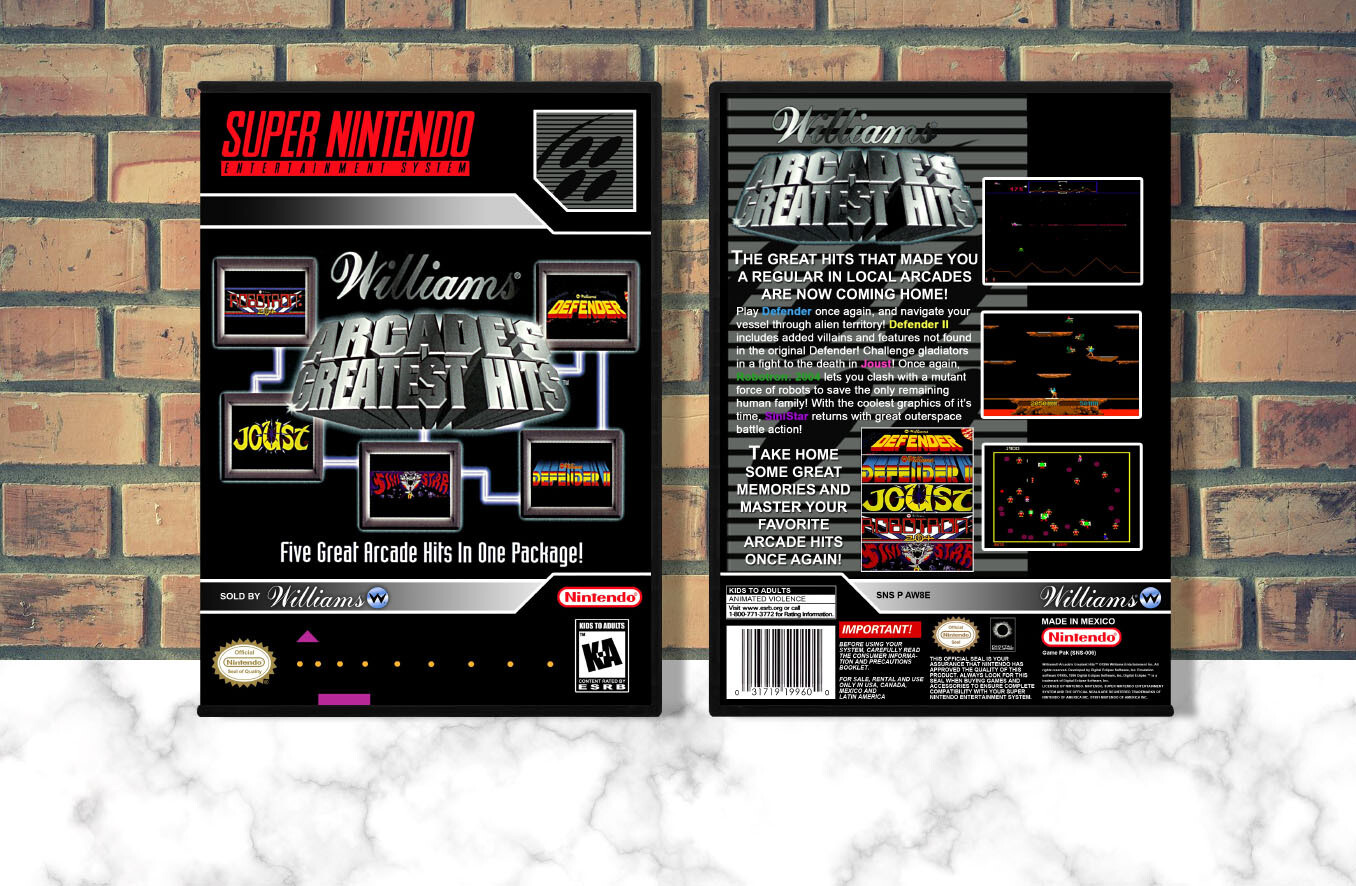 Williams Arcade's Greatest Hits, Case Color: DARK GREY (OEM DS CASE COLOR)