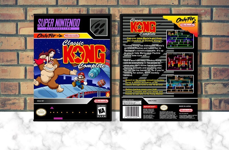 Classic Kong Complete (Repro Spine), Case Color: DARK GREY (OEM DS CASE COLOR)