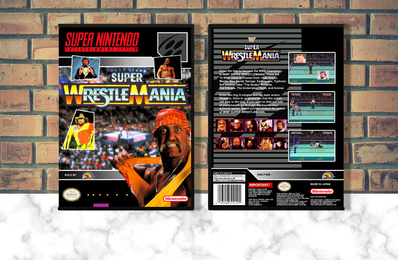 WWF Super WrestleMania, Case Color: DARK GREY (OEM DS CASE COLOR)