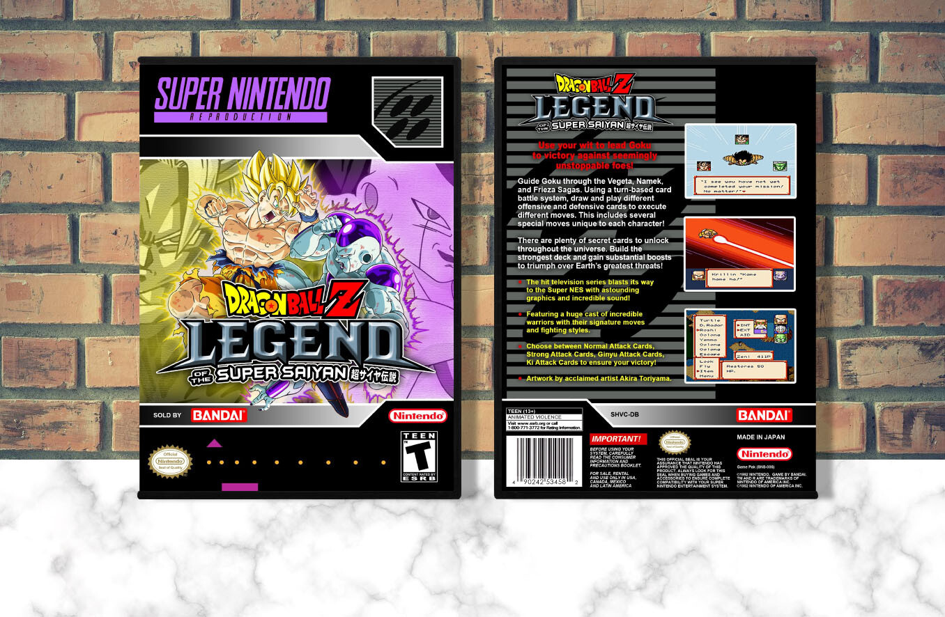 Dragon Ball Z: Super Saiya Densetsu (Repro Spine), Case Color: DARK GREY (OEM DS CASE COLOR)