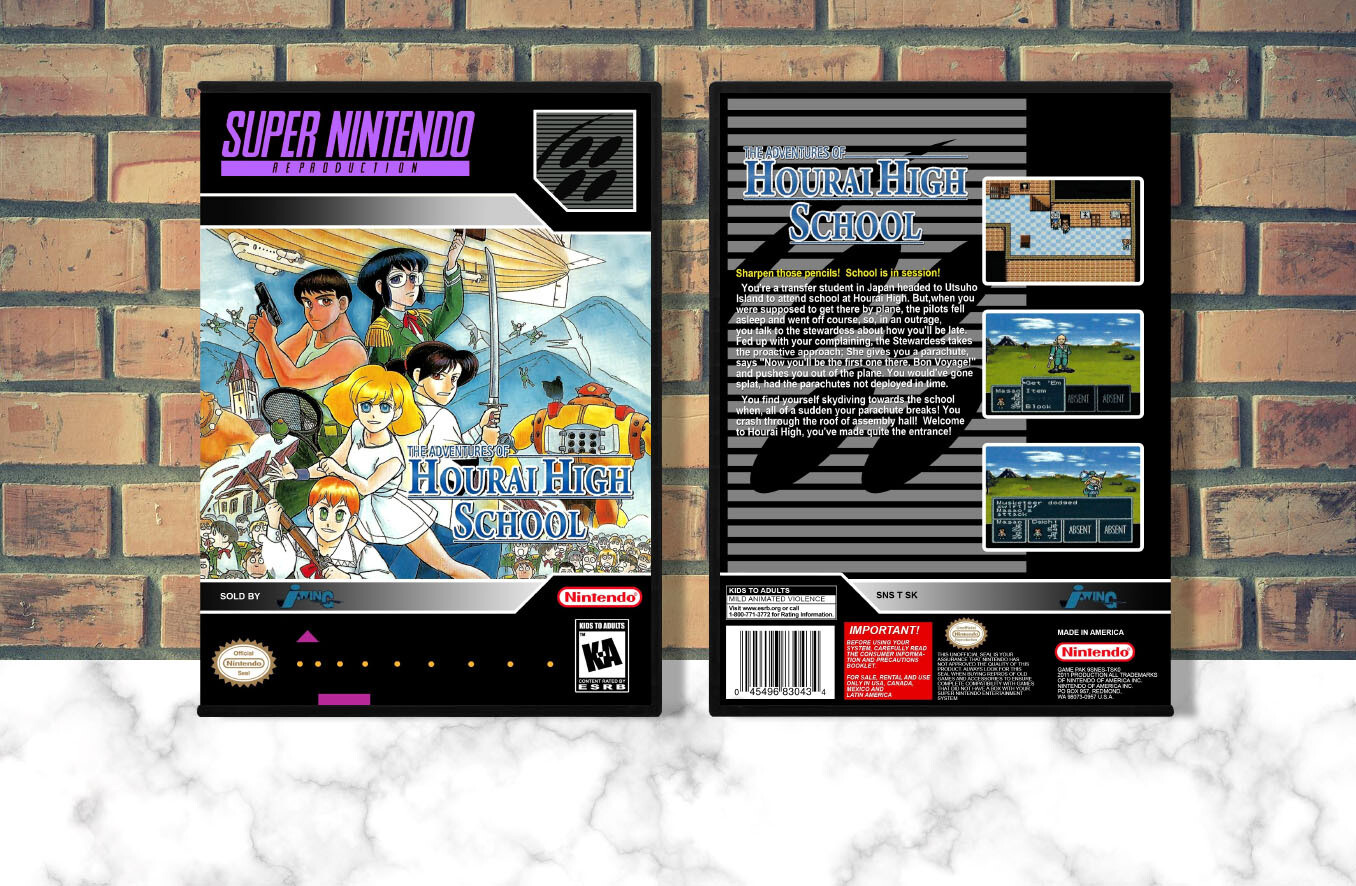 Adventures of Hourai High School, The (Repro Spine), Case Color: DARK GREY (OEM DS CASE COLOR)
