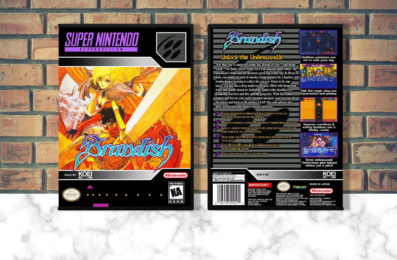 Brandish (Repro Spine), Case Color: DARK GREY (OEM DS CASE COLOR)