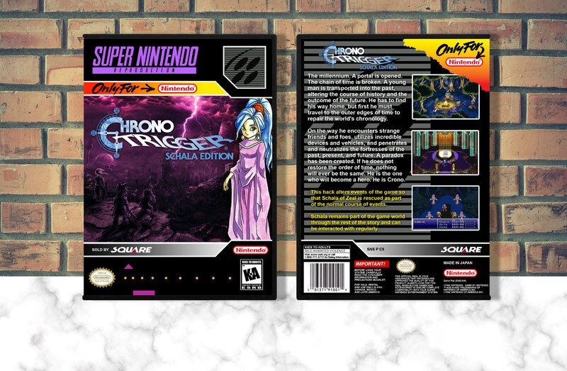 Chrono Trigger: Schala Edition (Repro Spine), Case Color: DARK GREY (OEM DS CASE COLOR)