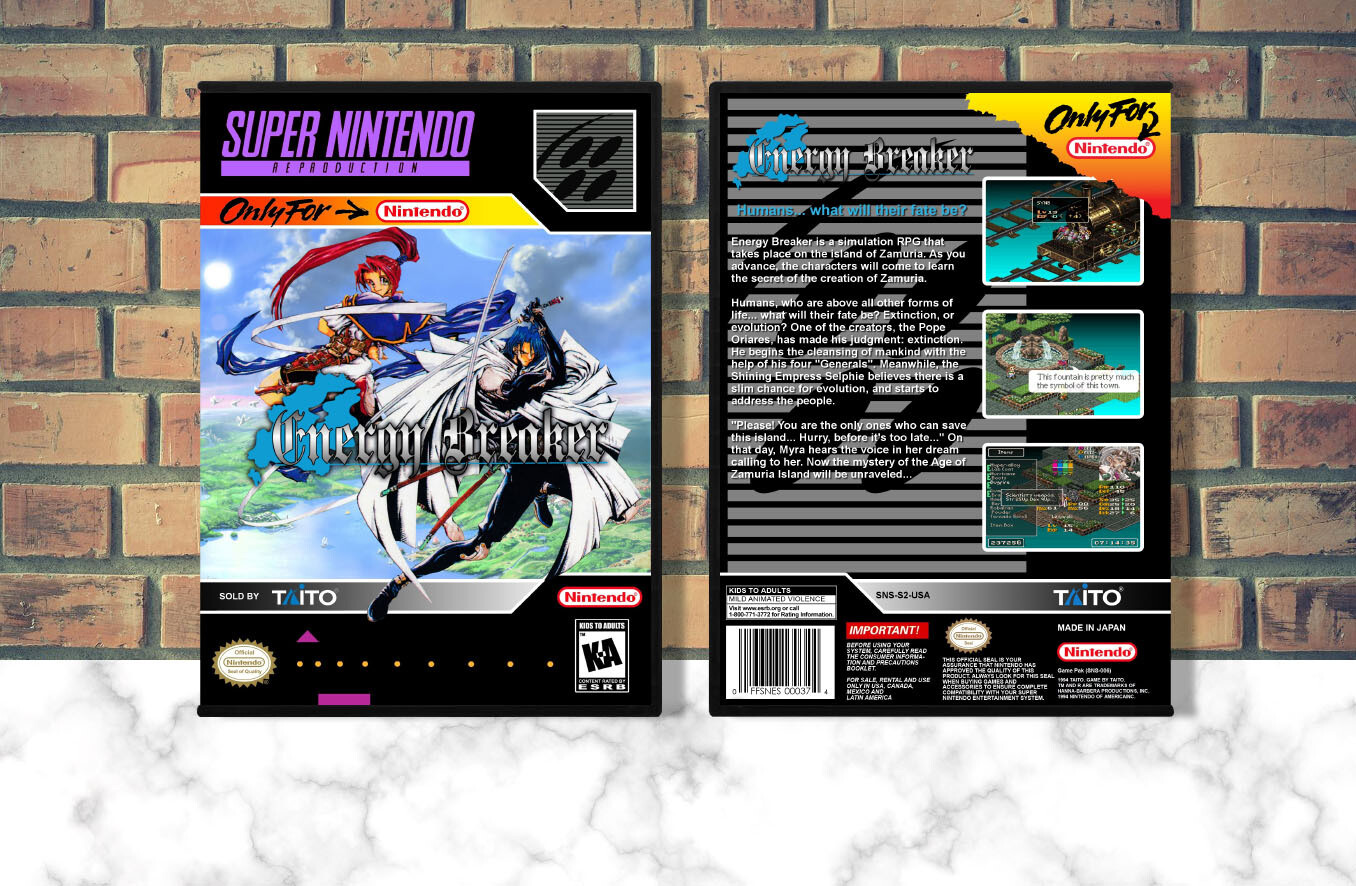 Energy Breaker (Repro Spine), Case Color: DARK GREY (OEM DS CASE COLOR)