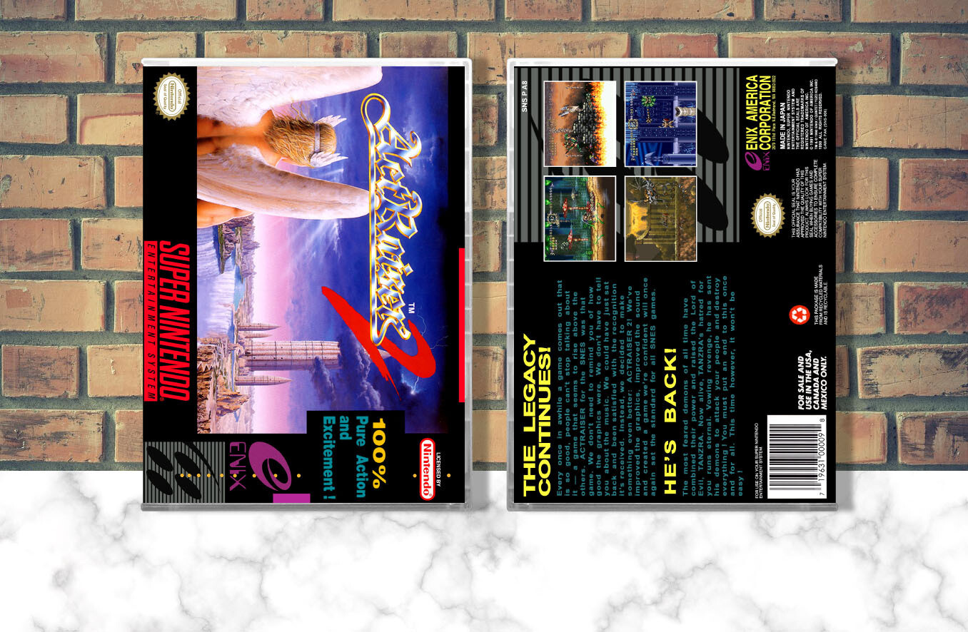 ActRaiser 2, Case Color: CLEAR (Transparent)