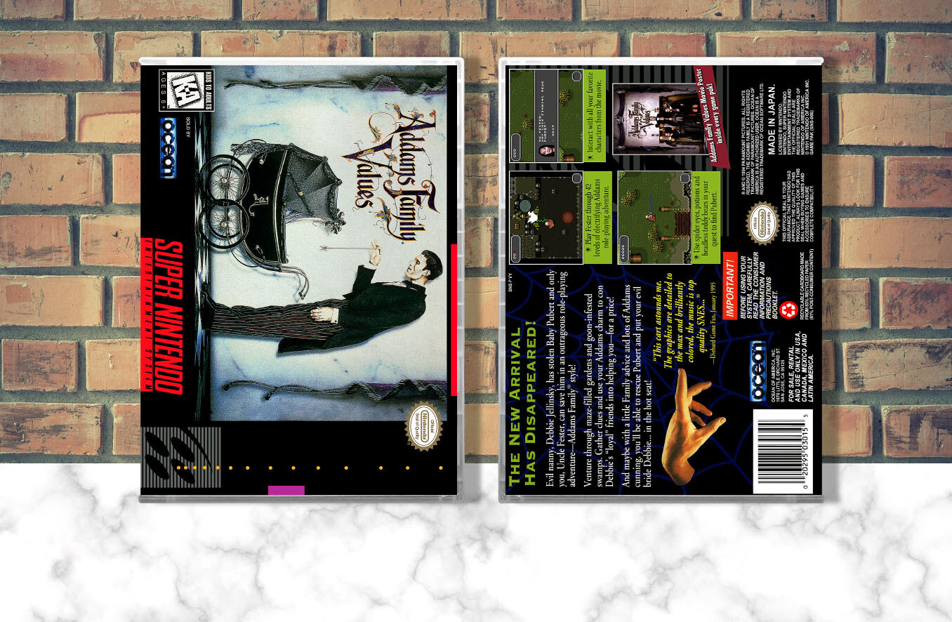 Addams Family Values, Case Color: CLEAR (Transparent)