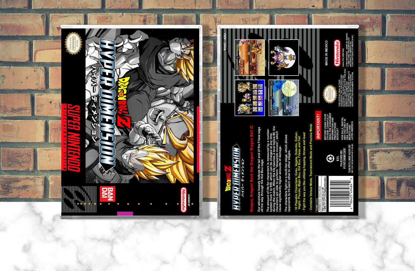 Dragon Ball Z: Hyper Dimension, Case Color: CLEAR (Transparent)