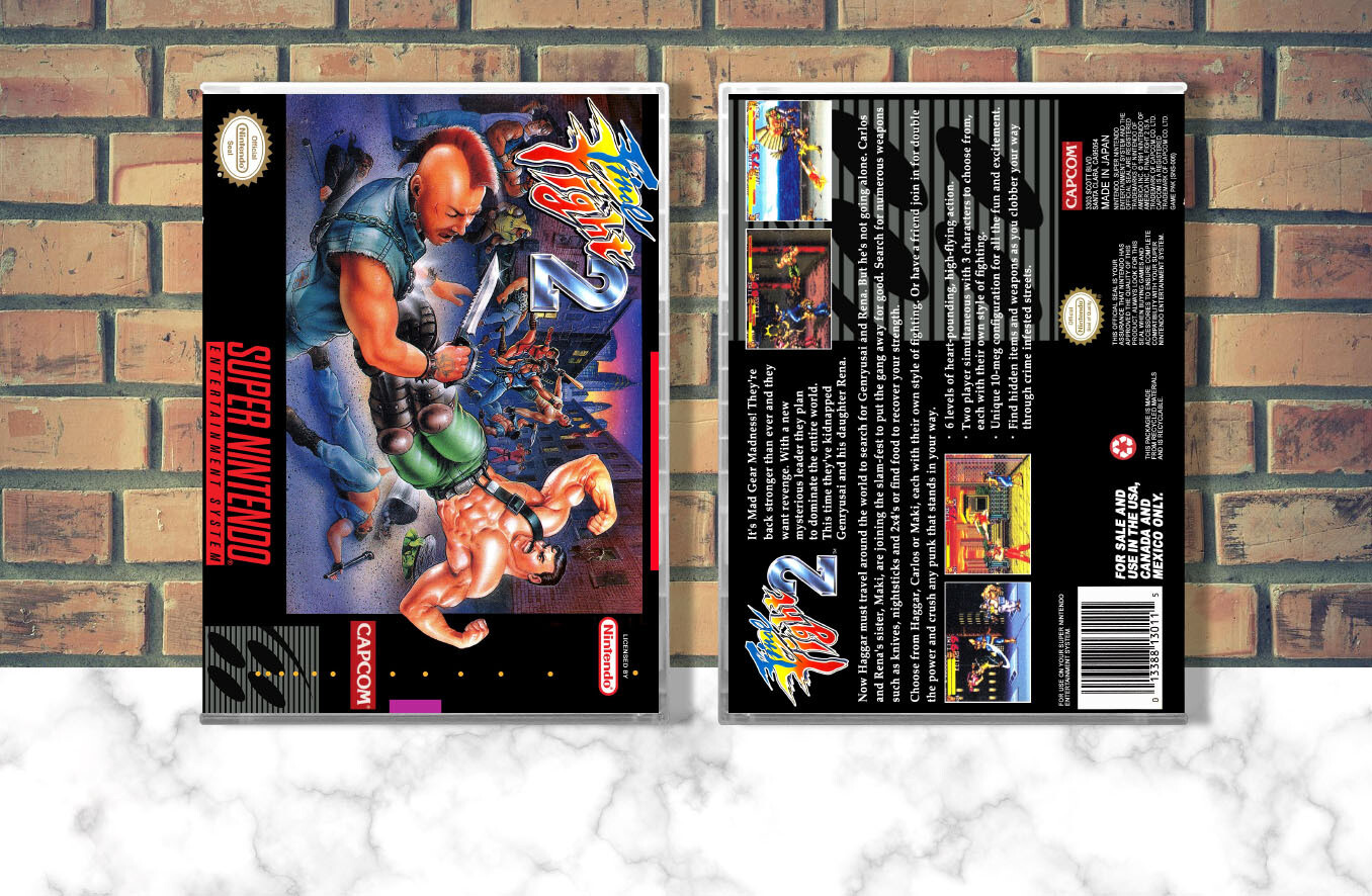 Final Fight 2, Case Color: CLEAR (Transparent)