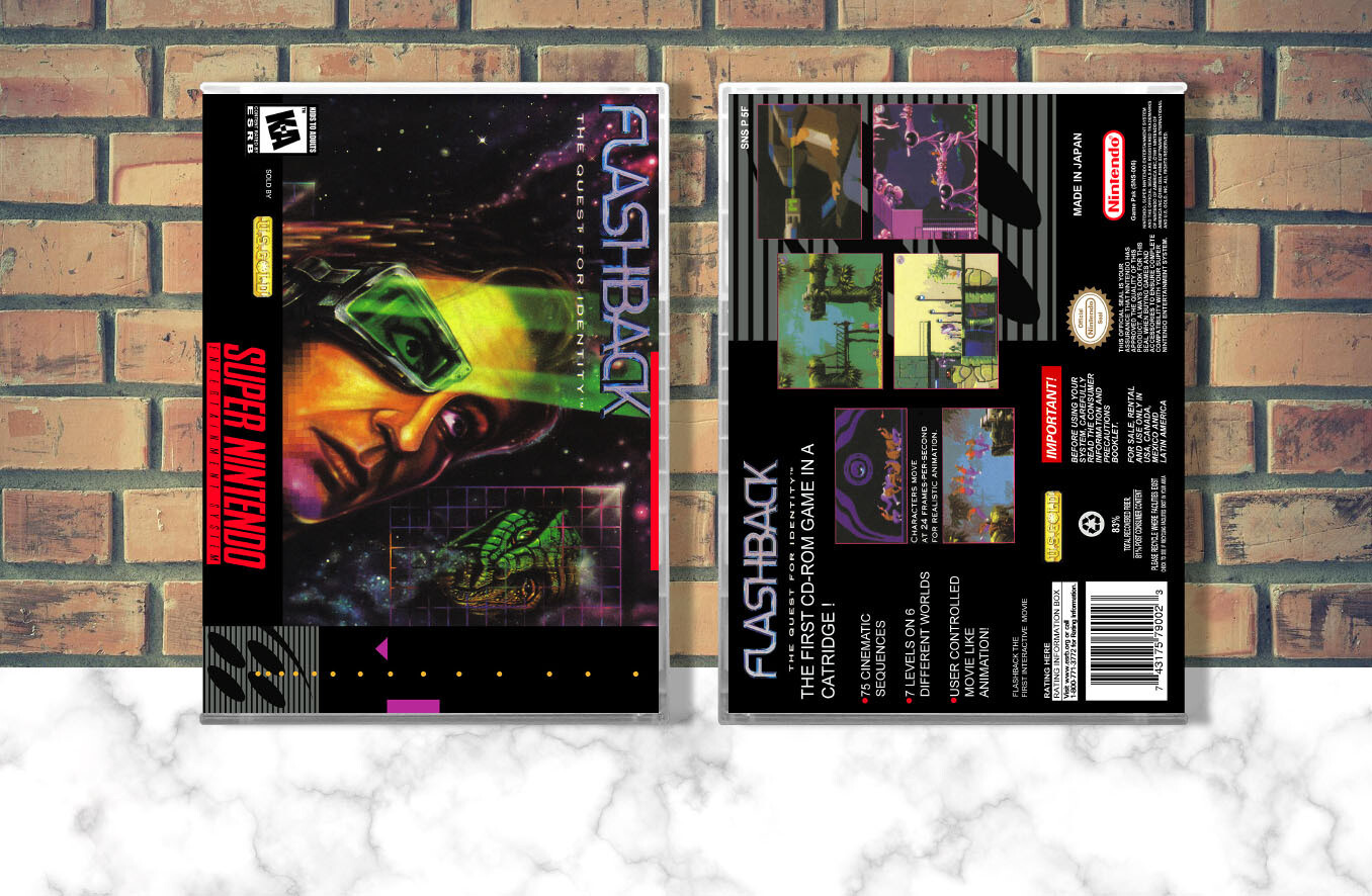 Flashback: The Quest for Identity, Case Color: CLEAR (Transparent)