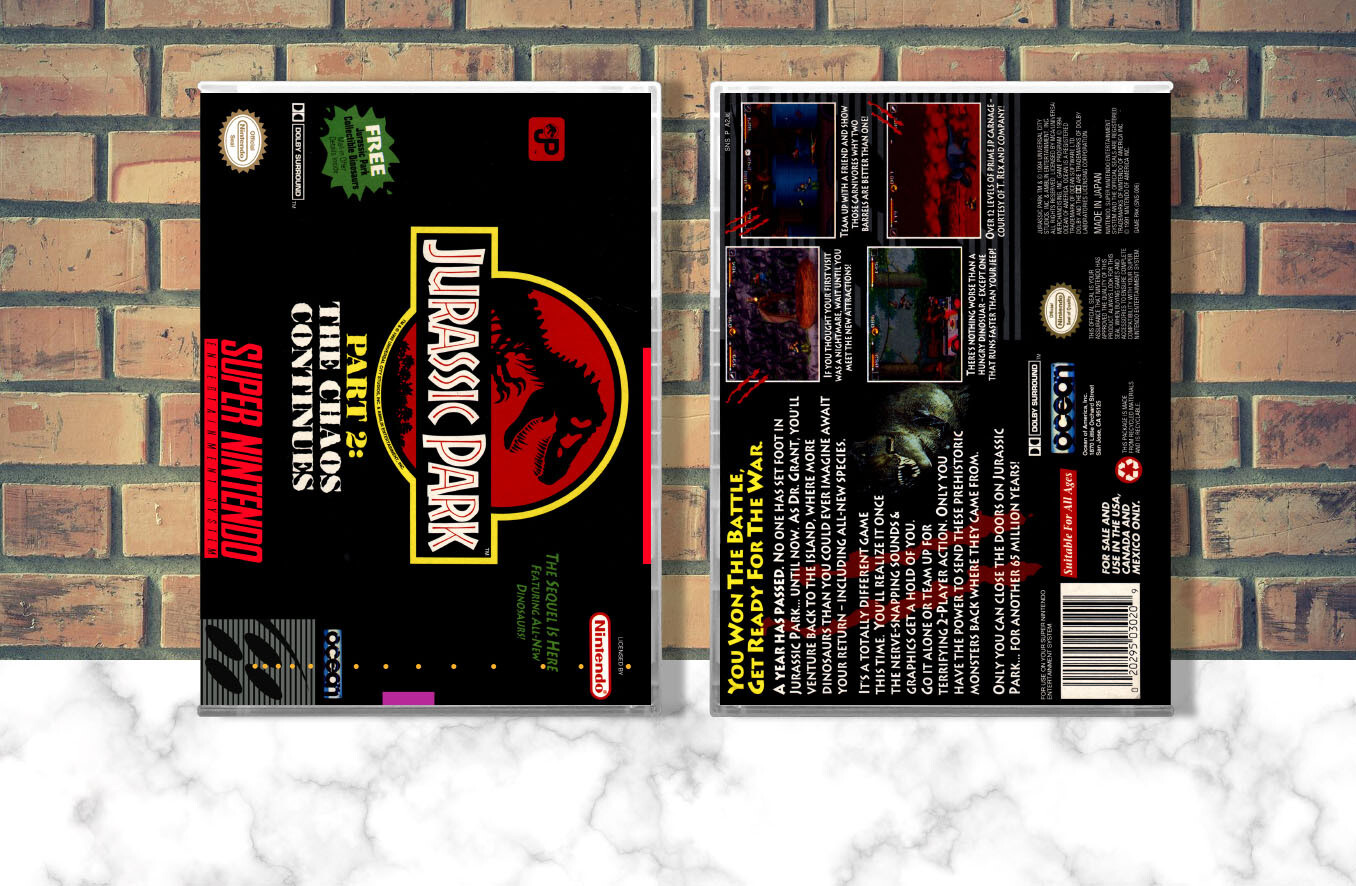 Jurassic Park Part 2: The Chaos Continues, Case Color: CLEAR (Transparent)