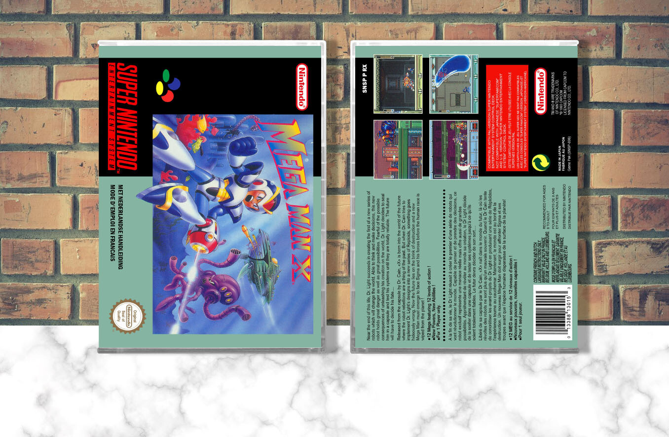 Mega Man X (EU), Case Color: CLEAR (Transparent)