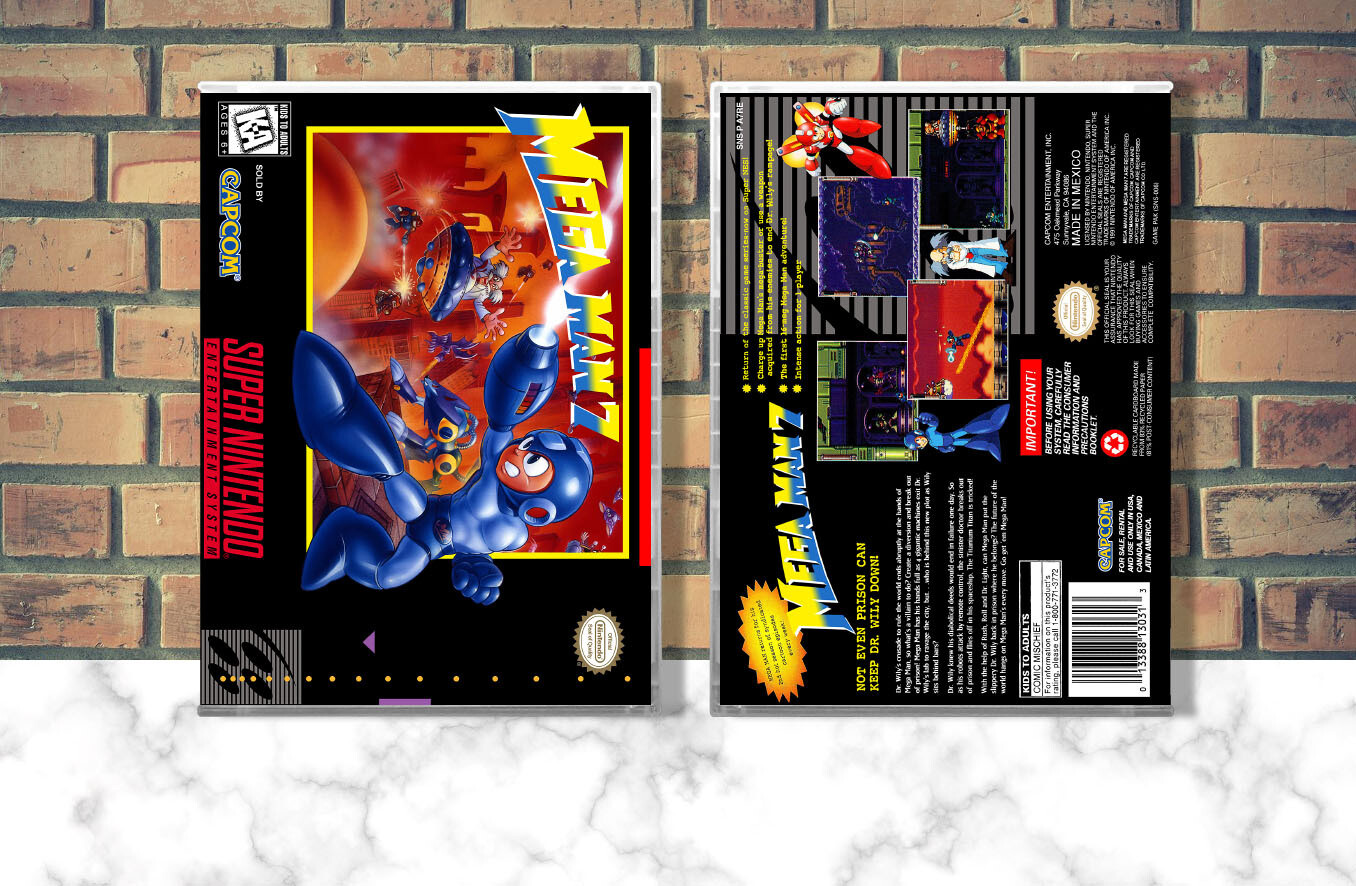 Mega Man 7, Case Color: CLEAR (Transparent)